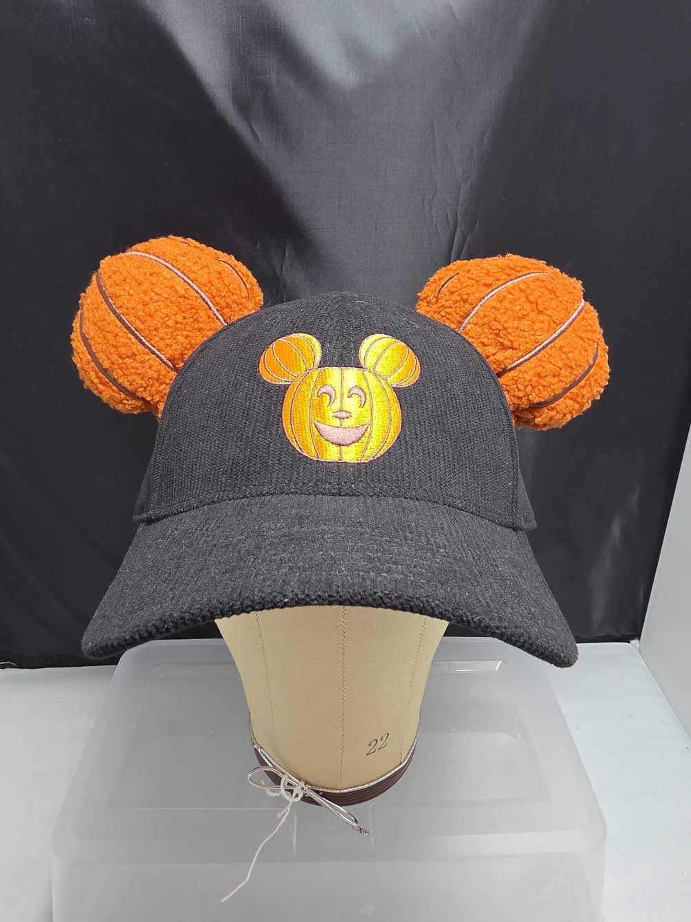 Disney Mickey Mouse Pumpkin 3D Ear Dad Cap NWT